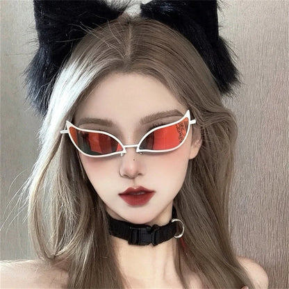 Doflamingo Cosplay Sunglasses - Donquixote PVC Cat Eye Anime Glasses for Men and Women, Party Gift