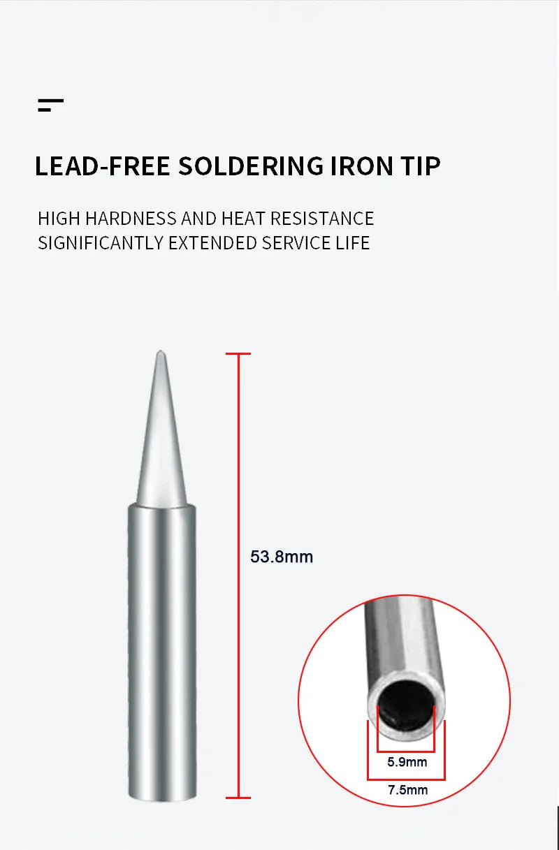 80W Soldering Iron Kit – Adjustable Temperature with LCD, Ceramic Heater, Soldering Tips & Tweezers