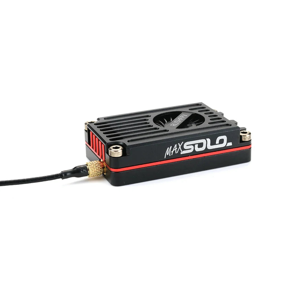 RUSHFPV RUSH MAX SOLO 5.8GHz 2.5W VTX - CNC Shell with Built-In Cooling Fan for FPV Freestyle & Long-Range Racing Drones