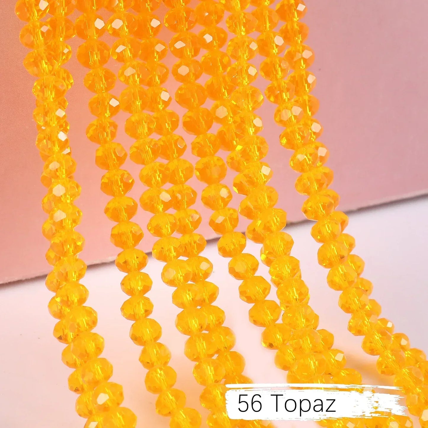 Austria Crystal Rondelle Beads - 2mm/4mm/6mm/8mm Faceted Glass Spacer Beads for DIY Jewelry & Bracelet Making