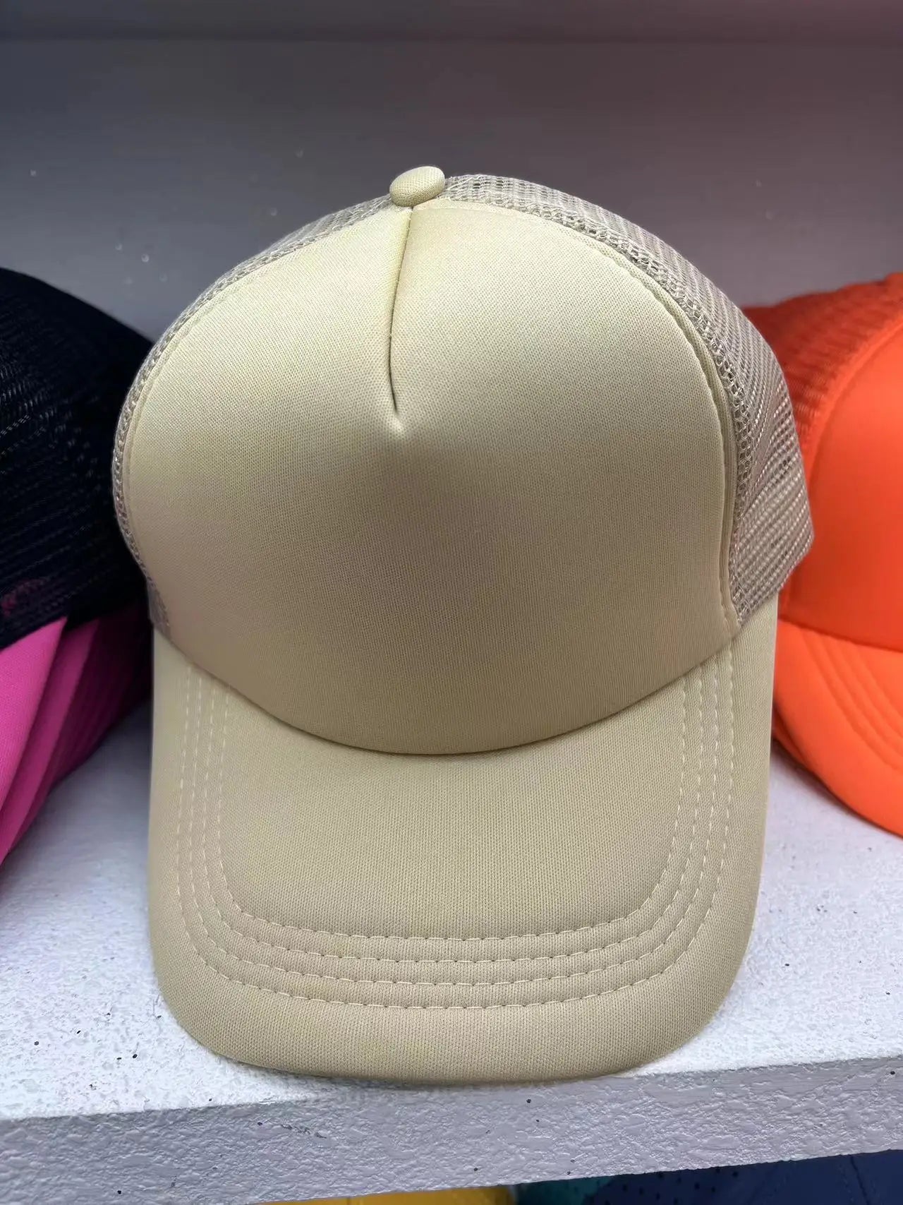 Custom Logo Mesh Trucker Cap - 5 Panel Snapback Baseball Hat for Men & Women Summer Sports Sun Hat