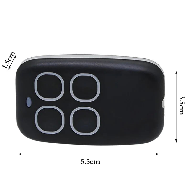 Multifrequency Garage Door Remote Control – 4 Channel Keychain Duplicator for 868, 433, 315, 330, 390 MHz Gates