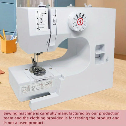 Mini Electric Sewing Machine with Foot Pedal — 12 Built-In Stitches and 42-Piece Sewing Kit