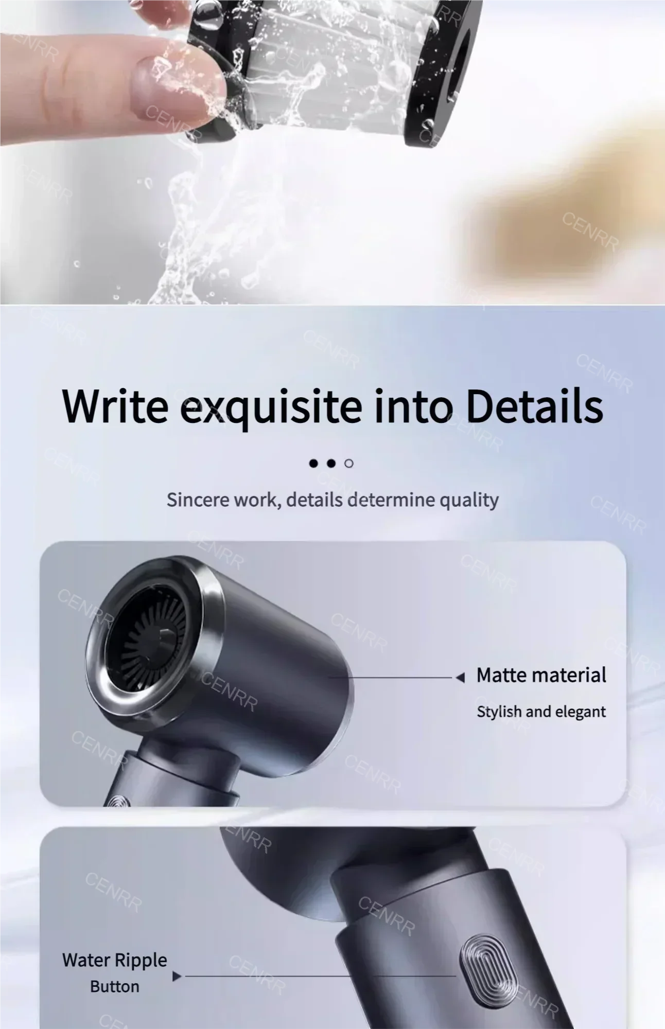 CENRR 210000PA Mini Wireless Car Vacuum Cleaner – Powerful Handheld Portable Cleaning Machine