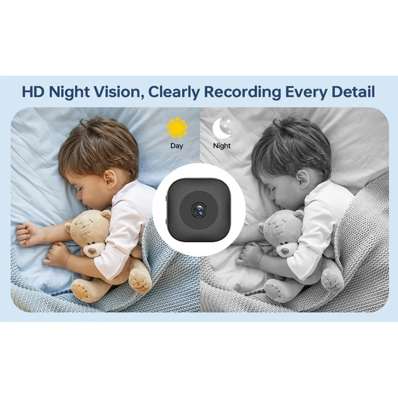 Xiaomi Mini HD 4K WiFi Camera — Wireless Security Monitor for Smart Home, Remote Video Surveillance Camcorder