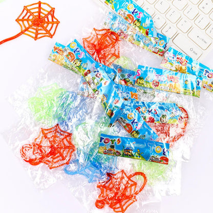 12/30Pcs Stretchable Climbing Spider Web Tricky Toys - Kids Birthday Party, Baby Shower Gift, Halloween Carnival Party Favor