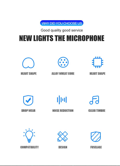 USB RGB Microphone – Condenser Gaming Mic for Podcast, Studio Recording & Streaming on Laptop/PC
