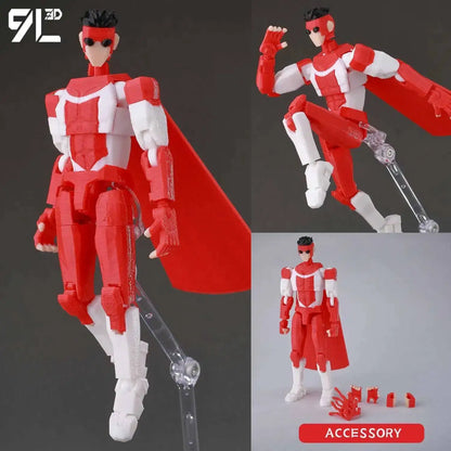 9LToyWodu Invincible Boy Action Figure – Anime Collectible Toy for Cosplay, Stop Motion & Birthday Gifts