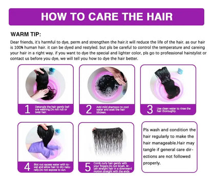 Body Wave Brazilian Human Hair Bundles – 1/3/4 Bundle Deals Natural & Jet Black Hair Extensions