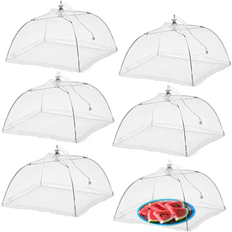 Pop 'n Protect: Foldable Mesh Food Cover for Bug-Free Dining!