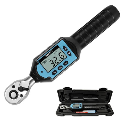 New Digital Preset Torque Wrench | 1/2", 3/8", 1/4" Bidirectional Ratchet for Professional Bicycle Repair