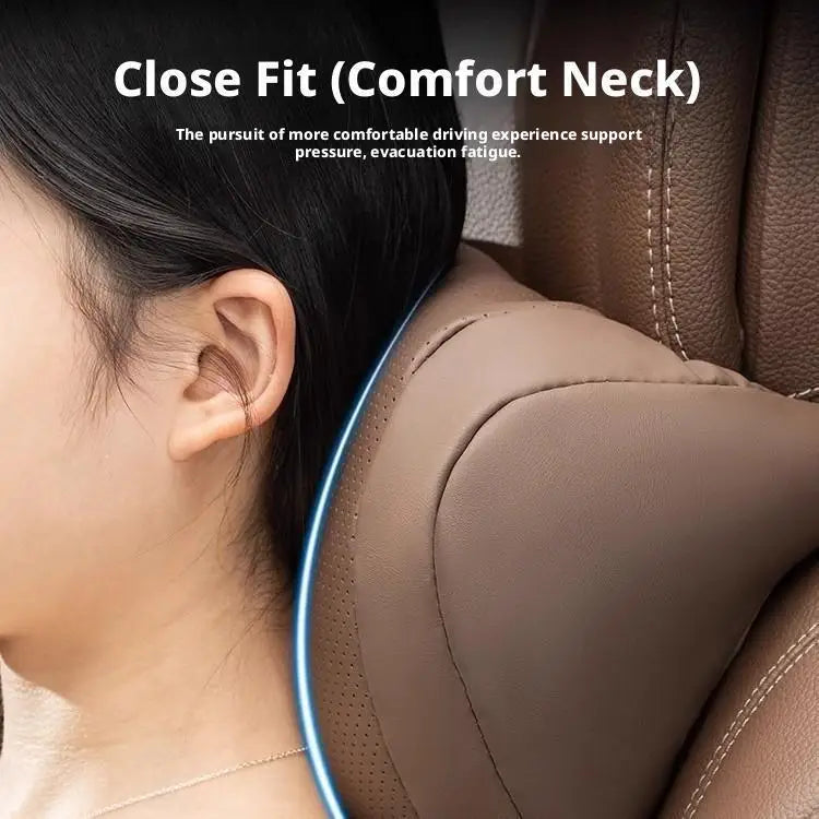 Universal Car Seat Headrest Neck Pillow - 3D Ergonomic Soft Travel Neck Support Cushion