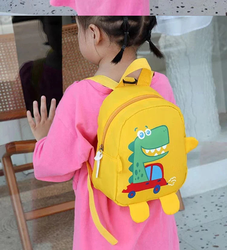 Cute Cartoon Dinosaur Kids Backpack – Anti-Lost Toddler School Bag for Kindergarten & Preschool
