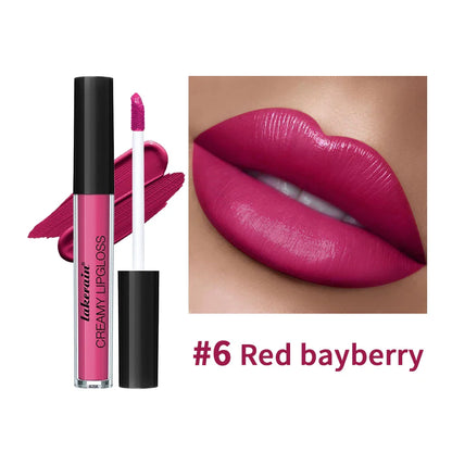 Velvet Matte Lip Gloss – 8 Colors Long-Lasting, Non-Drying, Moisturizing Plumping Lipstick for All Skin Tones