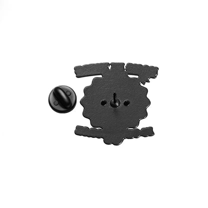 Cartoon Bomb Enamel Pin – Funny "Hang in There It Gets Worse" Brooch Lapel Badge Jewelry Gift for Friends