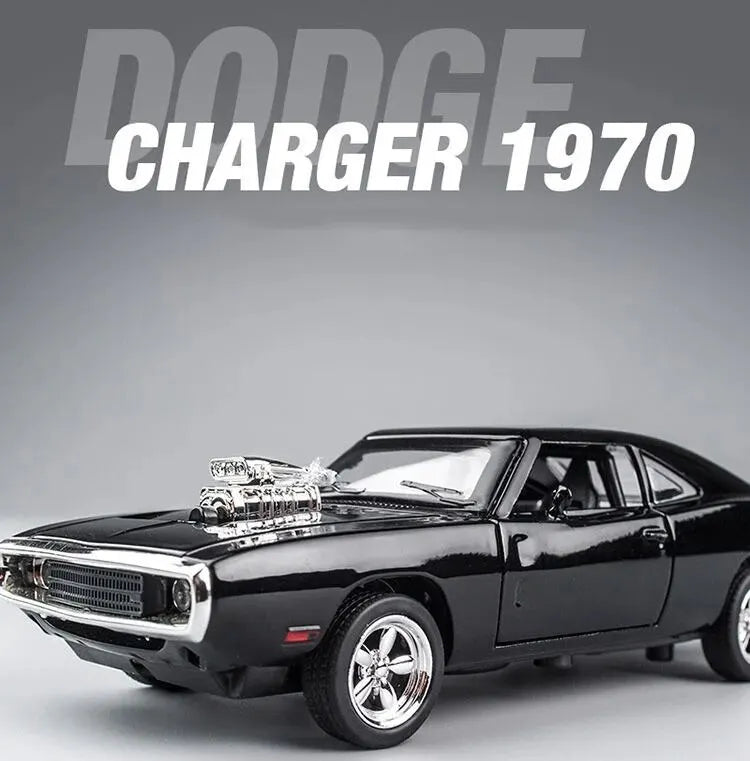 1:32 1970 Charger Alloy Diecast Model Car – Pull-Back Mini Vehicle Toy for Kids & Collectors