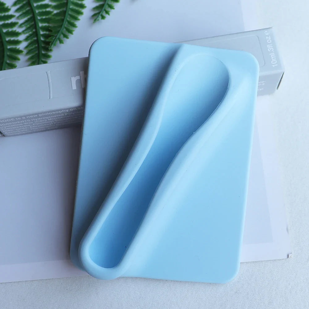 Silicone Lipstick Clip & Card Holder for Phone Case – Anti-Fall Lip Gloss Holder with Kickstand, Liquid Silicone Mobile Case