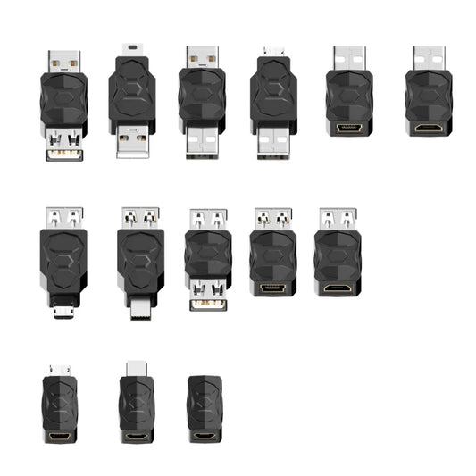 DXAB USB 2.0 Adapter – Micro & Mini Male to Female Converter Connector Changer