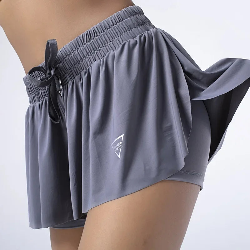 New Women’s High Waist Shorts Skirt – Breathable Summer Sports Shorts for Gym, Yoga & Activewear