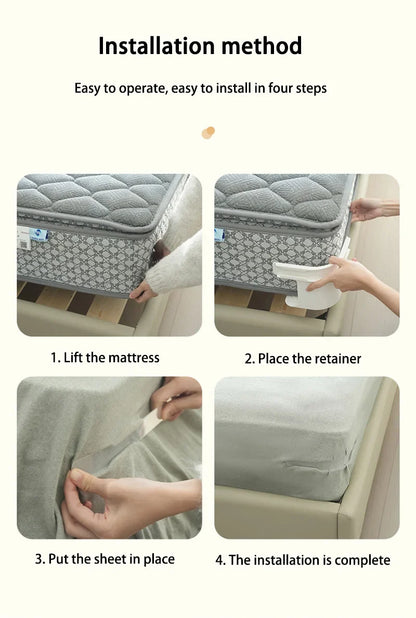 4pcs Bed Sheet Fasteners — Heavy Duty Multifunctional Sheet Ties & Corner Tightener Clips for Home Use