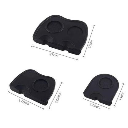 Silicone Espresso Tamper Mat - Anti-Skid Coffee Tamping Corner Pad for Baristas, Durable Coffeeware Tool Holder