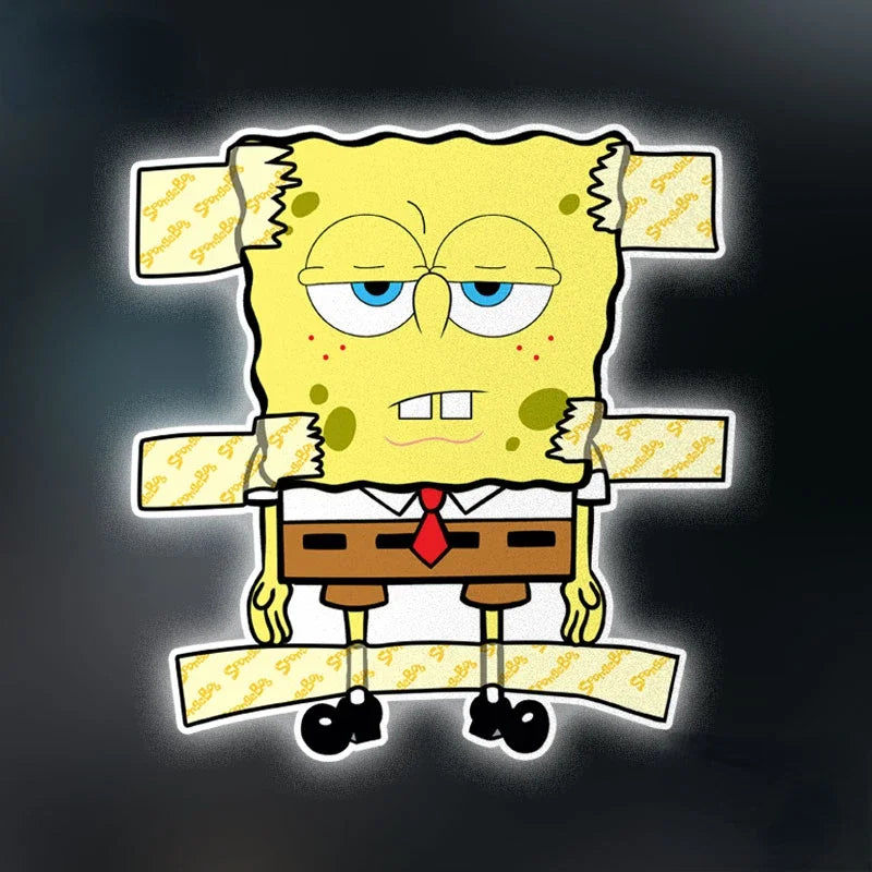 SpongeBob & Patrick Star Car Reflective Stickers — Waterproof Anime Window Decals for Car Decor Accessories