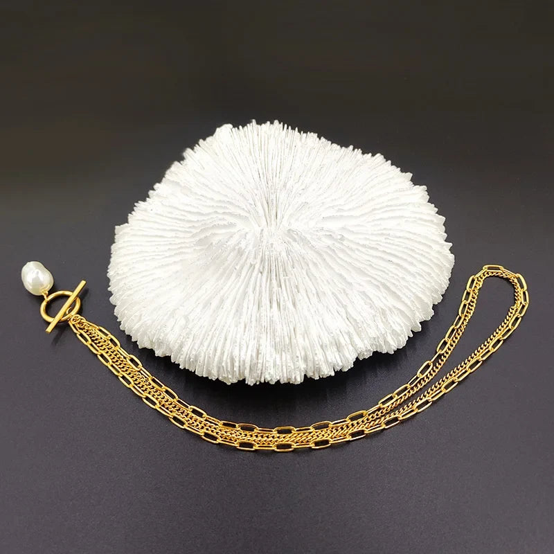 Women's Elegant Pearl Pendant Necklace - Fashion White Imitation Pearl Choker for Weddings & Special Occasions