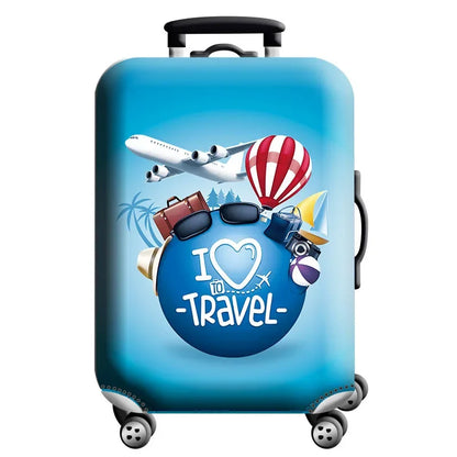 Stretch Fabric Luggage Cover — Dustproof Suitcase Protector for 18-32 Inch Travel Bags