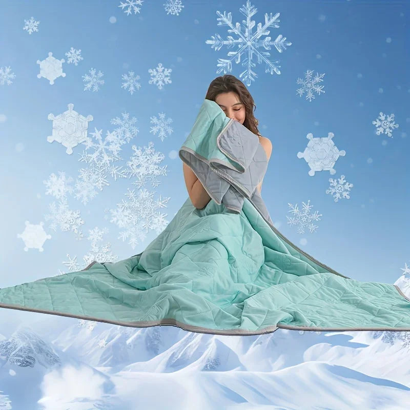 Ultra-Soft Summer Cooling Blanket – Lightweight Breathable Easy-Care Cooling Comfort for Hot Sleepers & Pillows