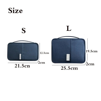 Family Passport Holder - Multi-Functional Document Organizer Case for Travel Accessories and Cardholder