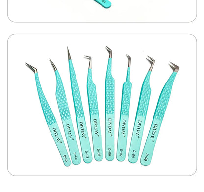 DIYDAY Anti-Slip Tweezers — High-Density Fiber Tip for Eyelash Extensions & Eyebrow Precision Beauty Tools