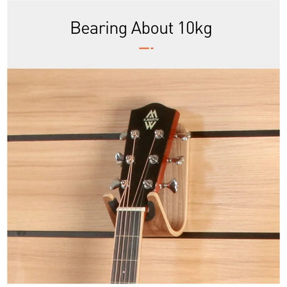 Wall-Mounted Stringed Instrument Hanger — Space-Saving Guitar & Musical Instrument Holder