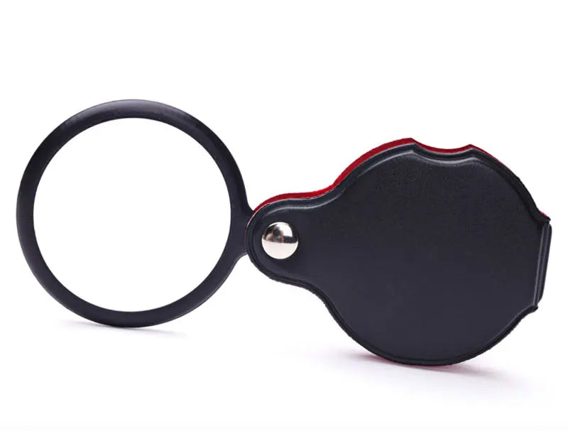 10X Folding Magnifier – Portable Handheld Loupe for Jewelry & Reading, Mini Pocket Lens for Elderly (50/60/70mm)