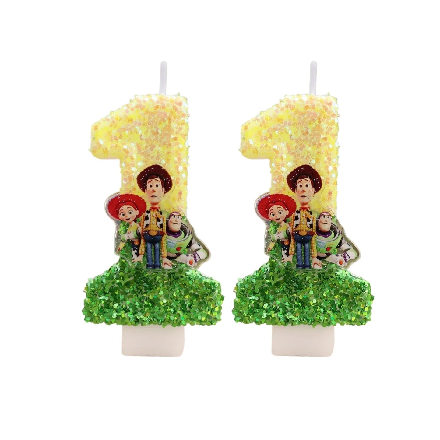 Toy Story Cartoon Number Candles 0-9 - Cute Kids Birthday Cake & Party Decoration Supplies