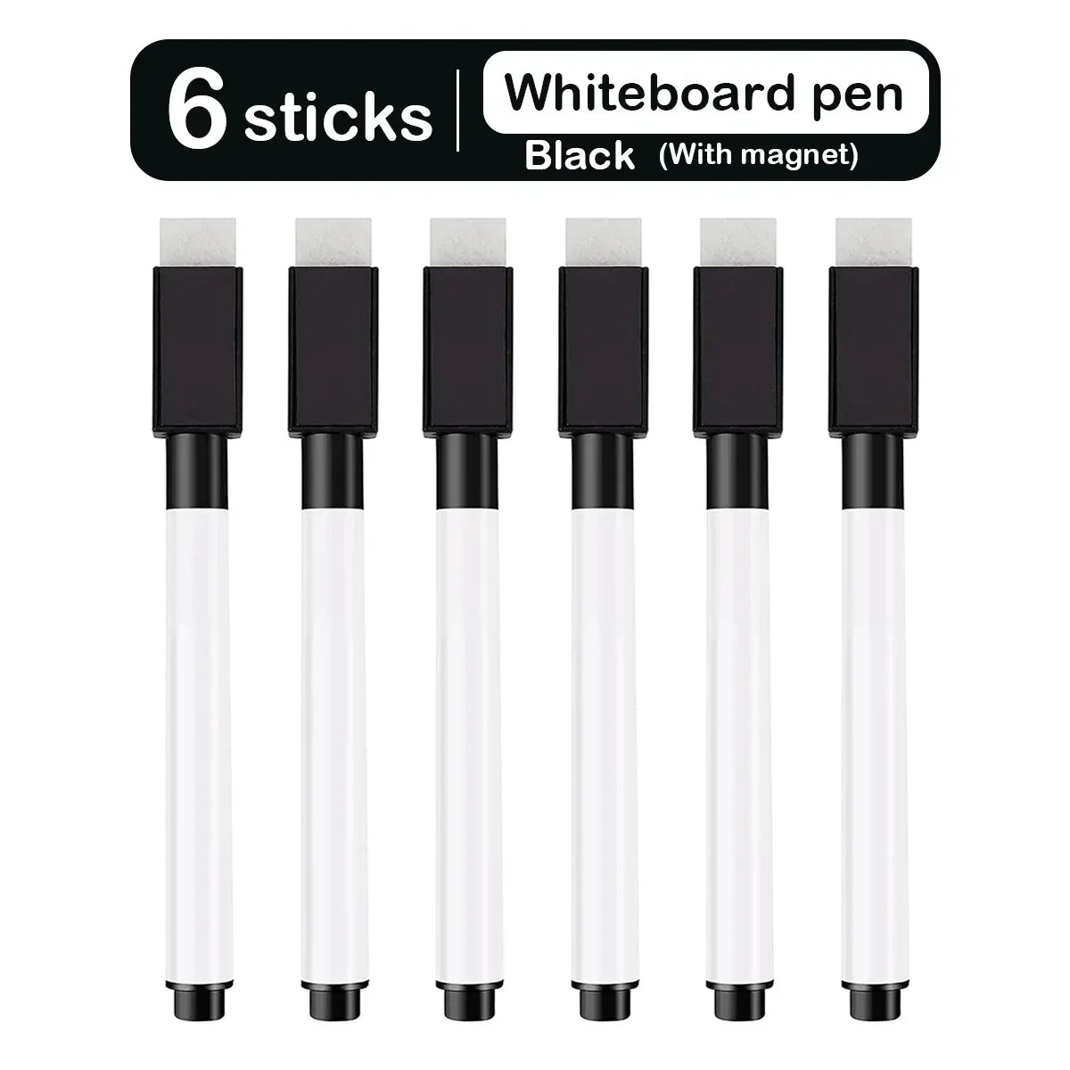 Magnetic Erasable Whiteboard Pen — Colored Blackboard Marker for Classroom, Office, Note-Taking & Teaching Supplies