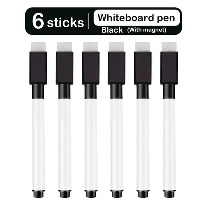 Magnetic Erasable Whiteboard Pen — Colored Blackboard Marker for Classroom, Office, Note-Taking & Teaching Supplies