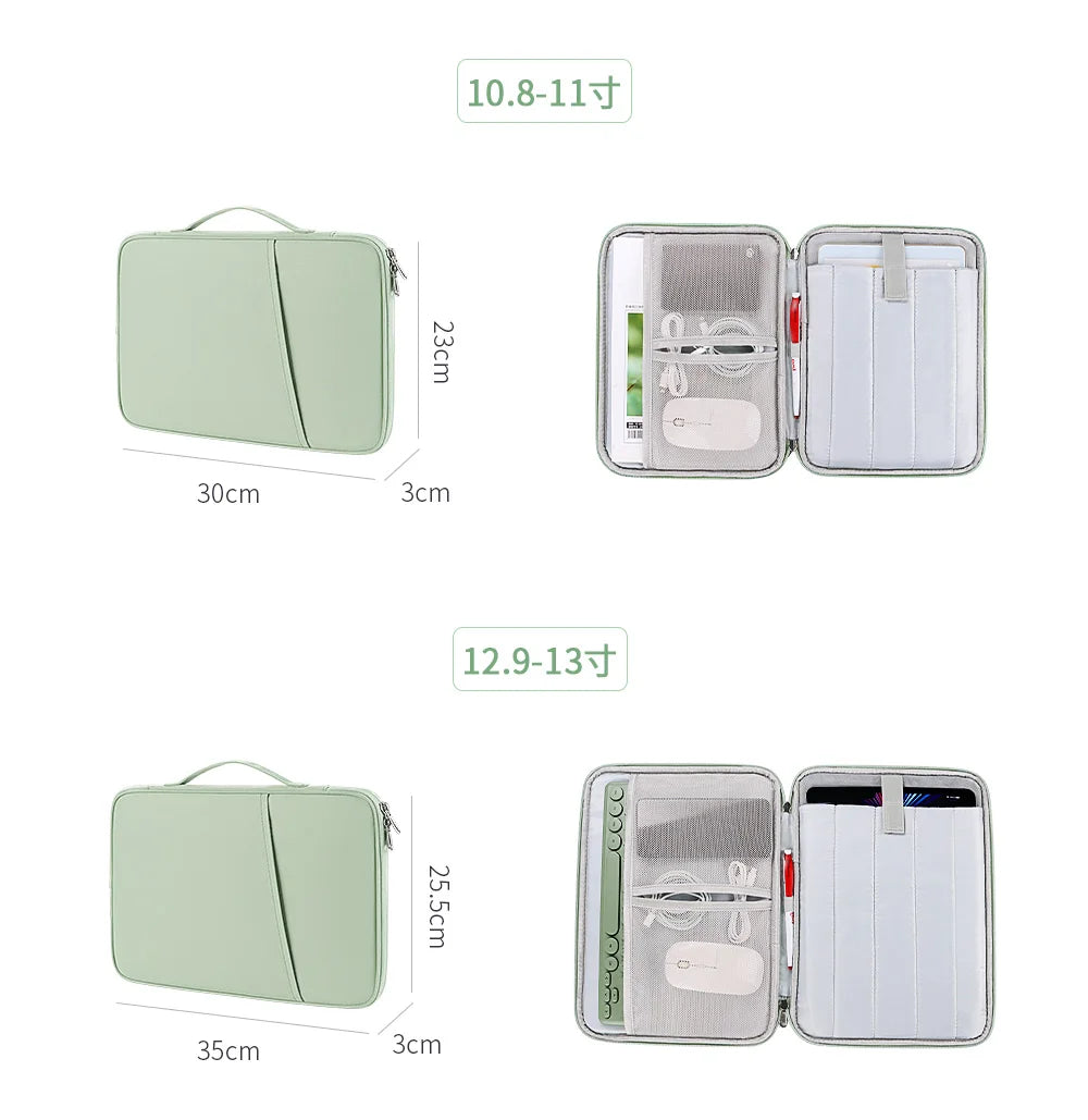 Tablet Sleeve Bag for 2023 – Fits 10-13 Inch iPad Air 10.9, iPad Pro 11 M2, iPad 10th & Inner Case