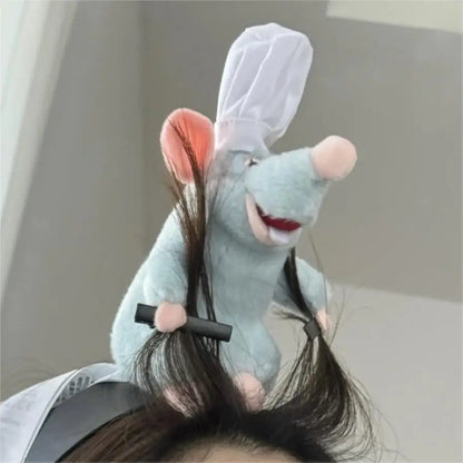 Disney Ratatouille Plush Hairband – Cartoon Headband for Girls’ Birthday & Creative Decor