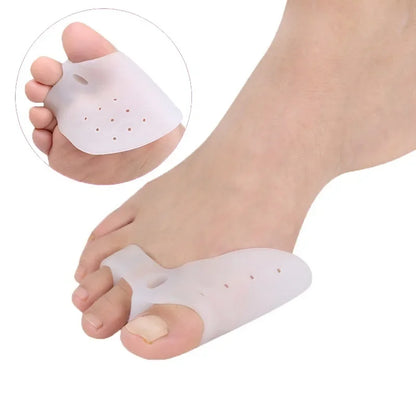 2PCS Hallux Valgus Bunion Corrector — Gel Toe Straightener, Foot Care Tool & Big Toe Protector