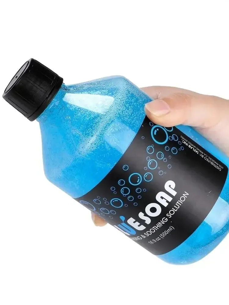 500/40ML Concentrated Tattoo Soap — Green & Blue Mild Cleaning and Soothing Aftercare Solution for Tattoo Salon