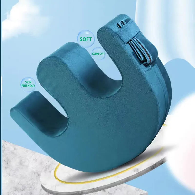 Bed Turnover Assistant for Elderly: Bedsore Pad Nursing Device - U-Shaped Pillow for Patient Turning and Side-Lying Assistance