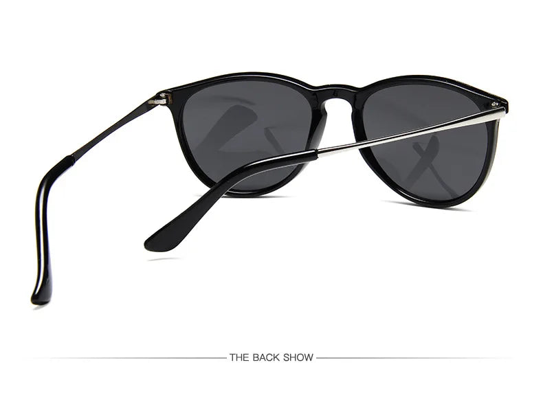 Metal Frame Vintage Round Sunglasses — Reflective UV Protection Shades for Men & Women