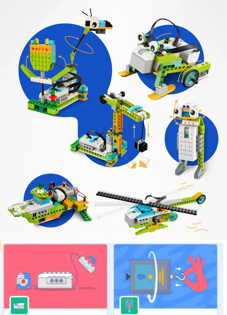 NEW WeDo 2.0 Core Set Robotics STEAM Kit – Compatible with 45300 We-Do Building Blocks, DIY Educational Toy for Christmas