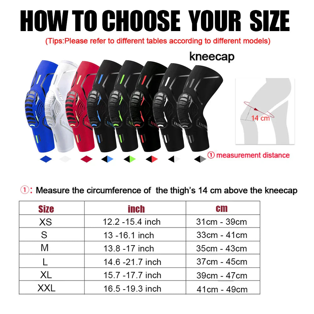 Knee Brace Compression Support – Shockproof Knee Pads, Sleeve for Running, Arthritis, Joint Pain Relief for Men and Women