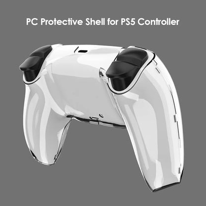 Ultra-Slim Clear PC Cover for PS5 DualSense Controller – Electronic Accessory Protector Case