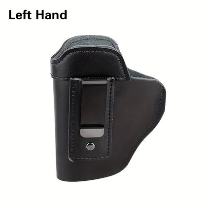 IWB Cowhide Concealed Gun Holster – Inner Belt for Glock 17/19/43, S&W M&P, P220/P226/P229, XD/XDS, Hunting