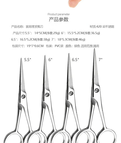 Professional Hairdressing Scissors – Stainless Steel Hair Cutting Shears for Barbers & Salon Stylists