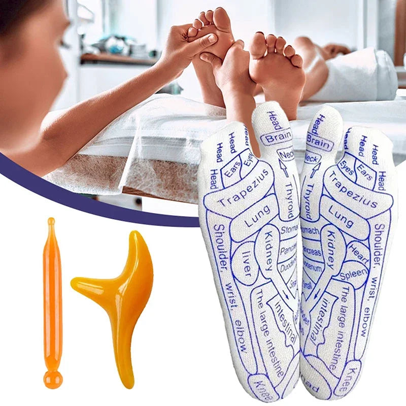 Acupressure Foot Massage Socks – Reflexology & Physiotherapy for Tired Feet Relief