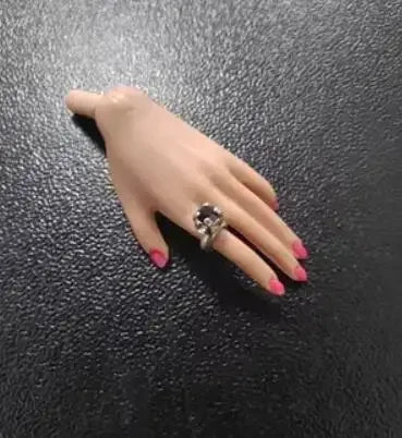 LX578 Handmade Crystal Diamond Doll Jewelry Set – Toy Rings & Fashion Accessories for 1/6 30cm Dolls (15 Days Production Time)