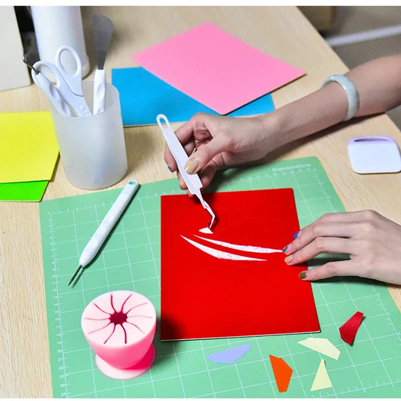 Portable Vinyl Weeding Tools Kit – DIY Craft Tool Set for Silhouette Cameo & Cricut Machines